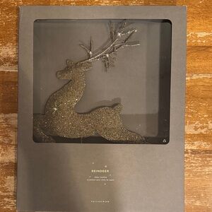 Pottery Barn Reindeer Glitter Tree Topper